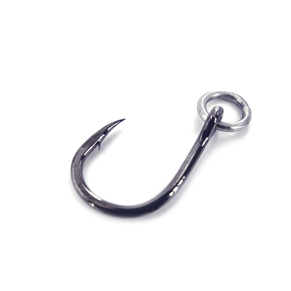 Owner Hooks Ringed Mutu Circle Hook, Live Bait, Welded Eye, Size 1/0, 6 Per  Pack 
