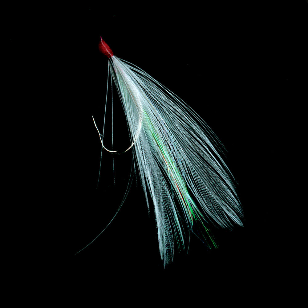 Sabiki® EX123 - Feather White & Flash Yarn - Hayabusa Fishing USA