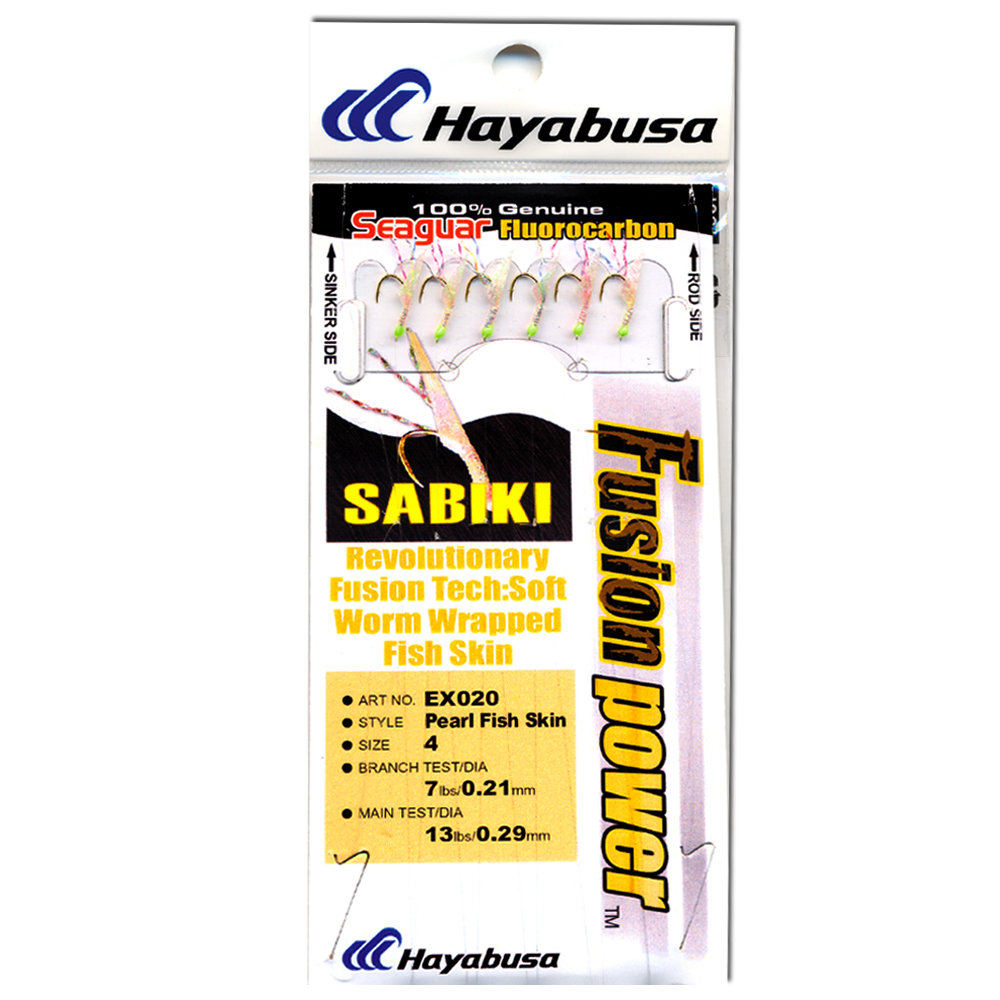 AHI SB-303 Sabiki Fish Skin Rigs - Premium Fishing Rigs With Glow Beads & Sharp Hooks For Serious Anglers