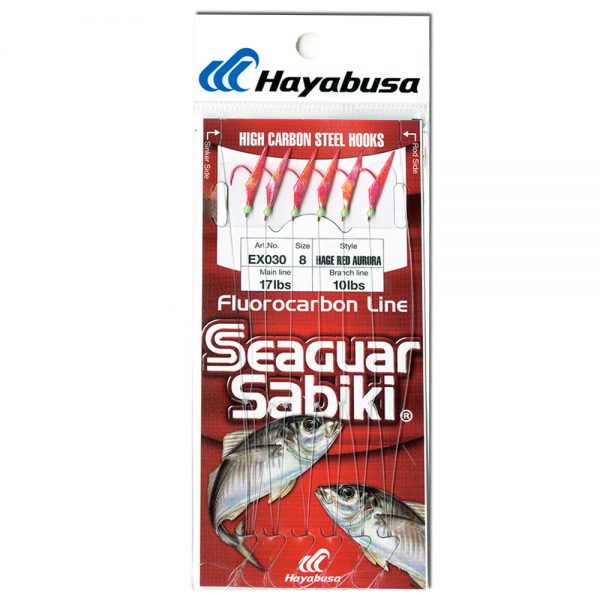Hayabusa Seaguar Hage Fish Skin Sabiki Fishing Rig Aurora S-650E Select Size
