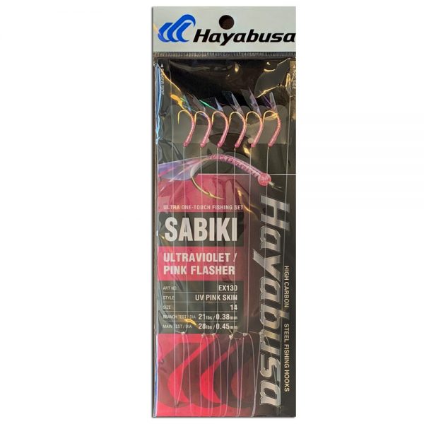 Sabiki® EX130 - UV Pink Skin - Hayabusa Fishing USA