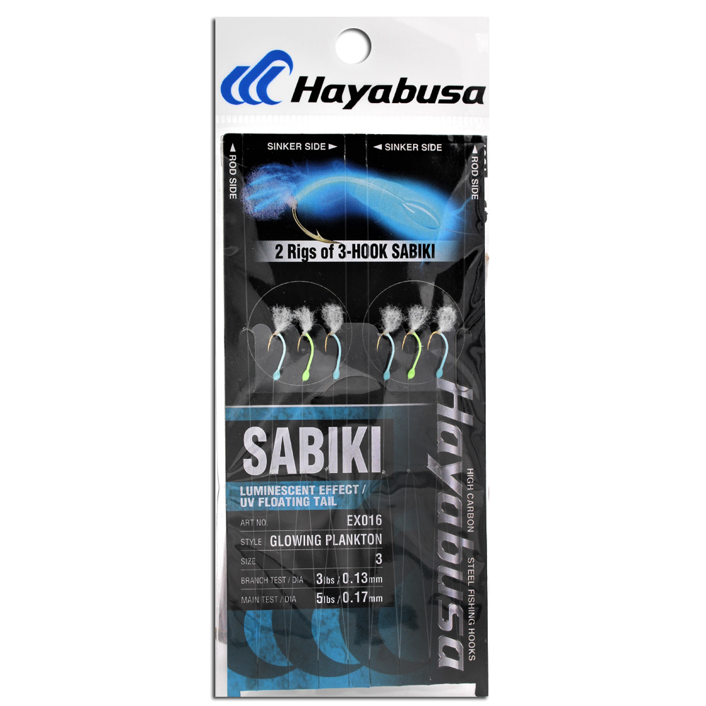 Sabiki® EX016 - Luminescent Effect / UV Floating Tail - Hayabusa